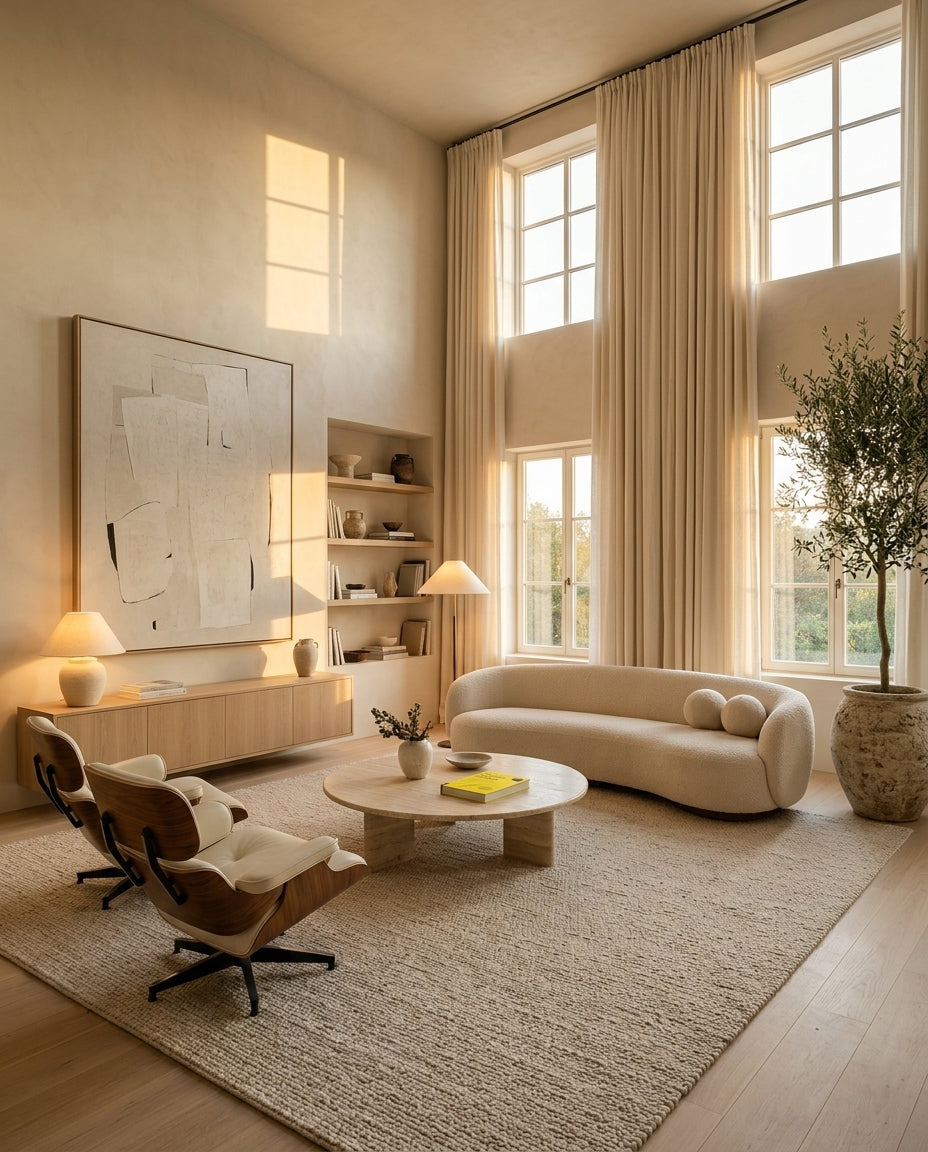 Living room after
